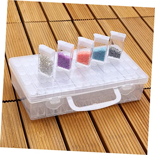 Boîte de rangement transparent pour perles Uonlytech plastique - 3