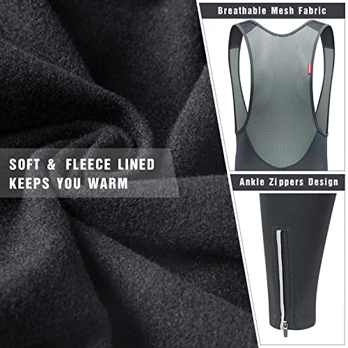 Image of qualidyne Men's Cycling Bike Bib Long Pants Cycling Tights with 3D Breathable Pad, Excellent Performance & Better Fit