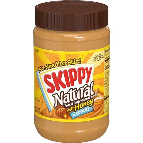 Image of SKIPPY Peanut Butter, Natural Creamy with Honey, 40 Ounce