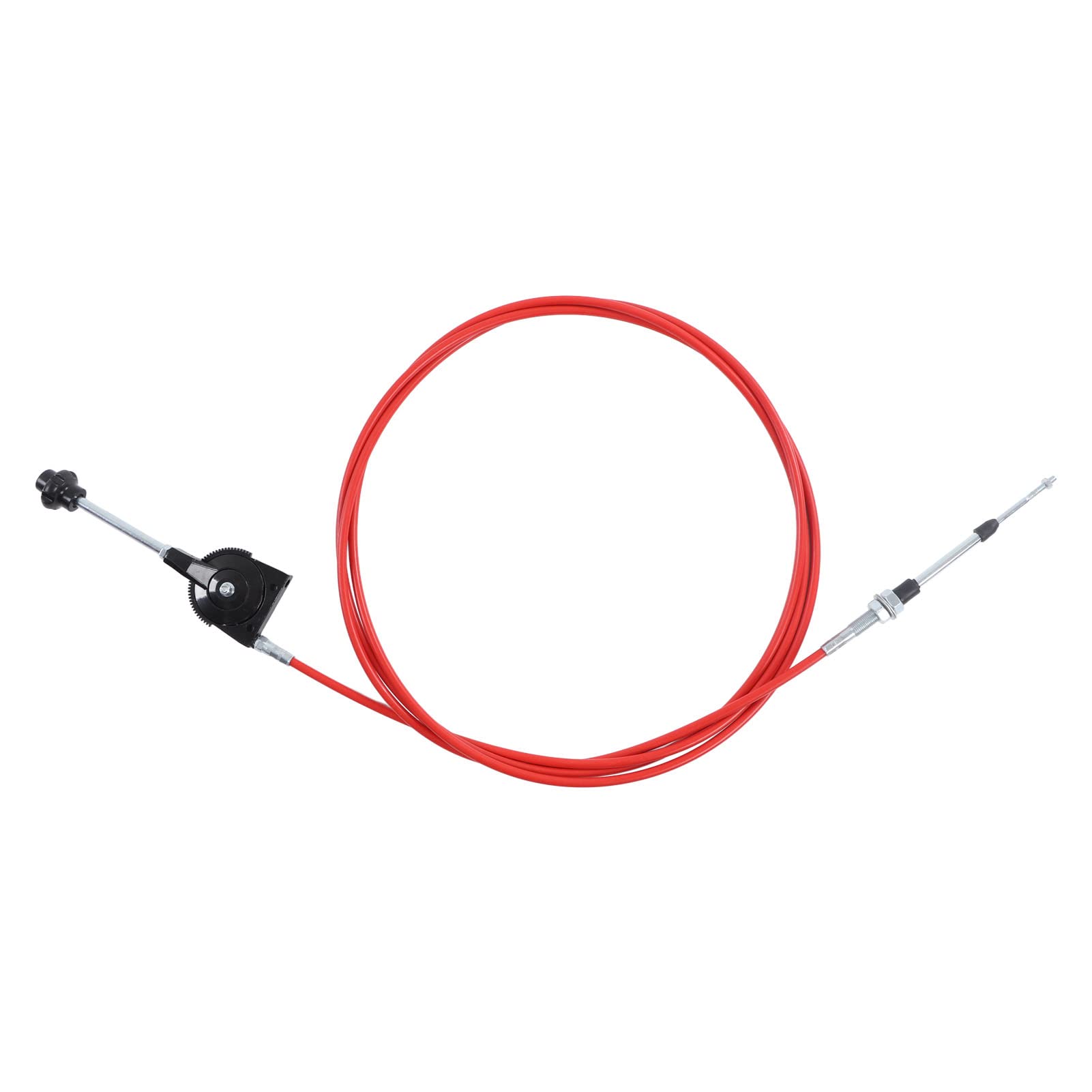 Cavo acceleratore manuale per escavatore Mavaol da 5 metri, controllo diretto e risposta rapida, robusto PU e acciaio inossidabile, per il funzionamento di attrezzature pesanti,