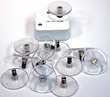 Creative Hobbies 1.5 Inch Round Clear Plastic Turntable for Wind Up Music Boxes, Pack of 12