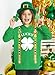 IIMMER Big Boy St.Patrick's Day Saint Fashion Sweatshirt Clover Shamrock Irish Hoodie Pullover Top Green 14 Years