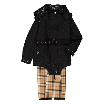 BURBERRY Ladies Quilted Nylon And Cotton Coat With