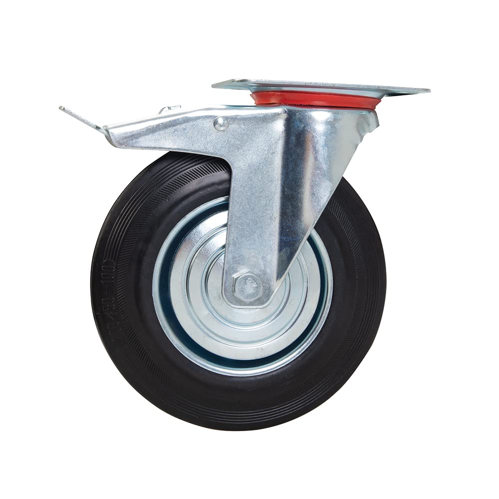 FIXMAN 921139 Gummi-Schwerlastrolle 200 mm, 200 kg