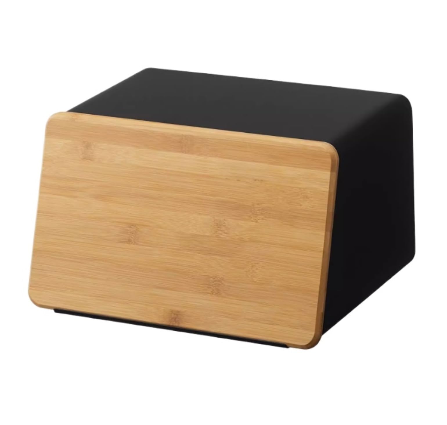 GOOPEEG Bread Bin, Pastries Multifunctional Metal Bread Box Large Capacity Portablewith Lid For Home Storage Storage Bin for Fresh Loaves(Black)
