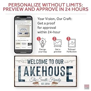 Tailoredcanvasescustomlakehousesignlargerusticprintdecorcanvaswallartforlivingroombedroomkitchenandentrywaywelcometoourlakehousewhitebackgroundwithbrownborder20x10  Urban Country Home Decor Tailored canvases custom lake house sign large rustic print decor canvas wall art for living room bedroom kitchen and entryway welcome to our lakehouse white background with brown border 20×10  urban country home decor