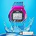Gosasa Gradient Color Silicone Plating Digital Electronic Waterproof Sports Wristwatches Casual Watch Student Watches (Plating -Purple)
