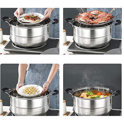 Fourneau à vapeur 4 couches 28cm compatible induction pour cuisine