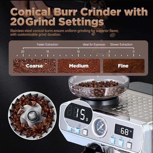GeniCup Espresso Machine with Grinder