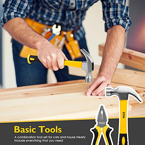 ENTAI Tool Set, 173-Piece Tool Kit for Men Women Home and Household Repair, General Household Hand Tool Set with Solid Carrying Tool Box, Home Repair Basic Tool Kit Sets for Home Maintenance