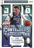 2020/21 Panini Contenders NBA Basketball BLASTER box (40 cards incl. ONE Memorabilia or Autograph card/bx)