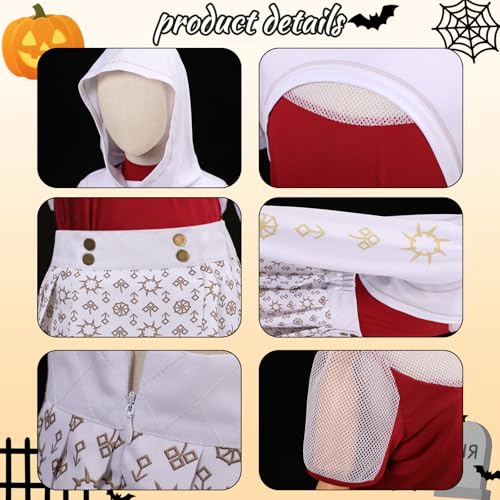 Disfraz niñas zombies 4 piezas con falda y pulsera miniatura 5