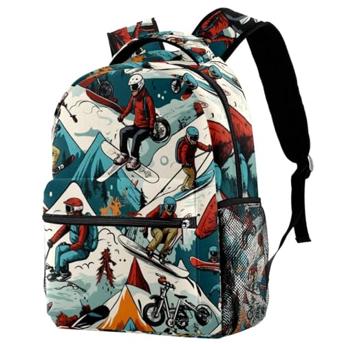 Sac à dos de campus avec porte-bouteille pour le dos des jeunes