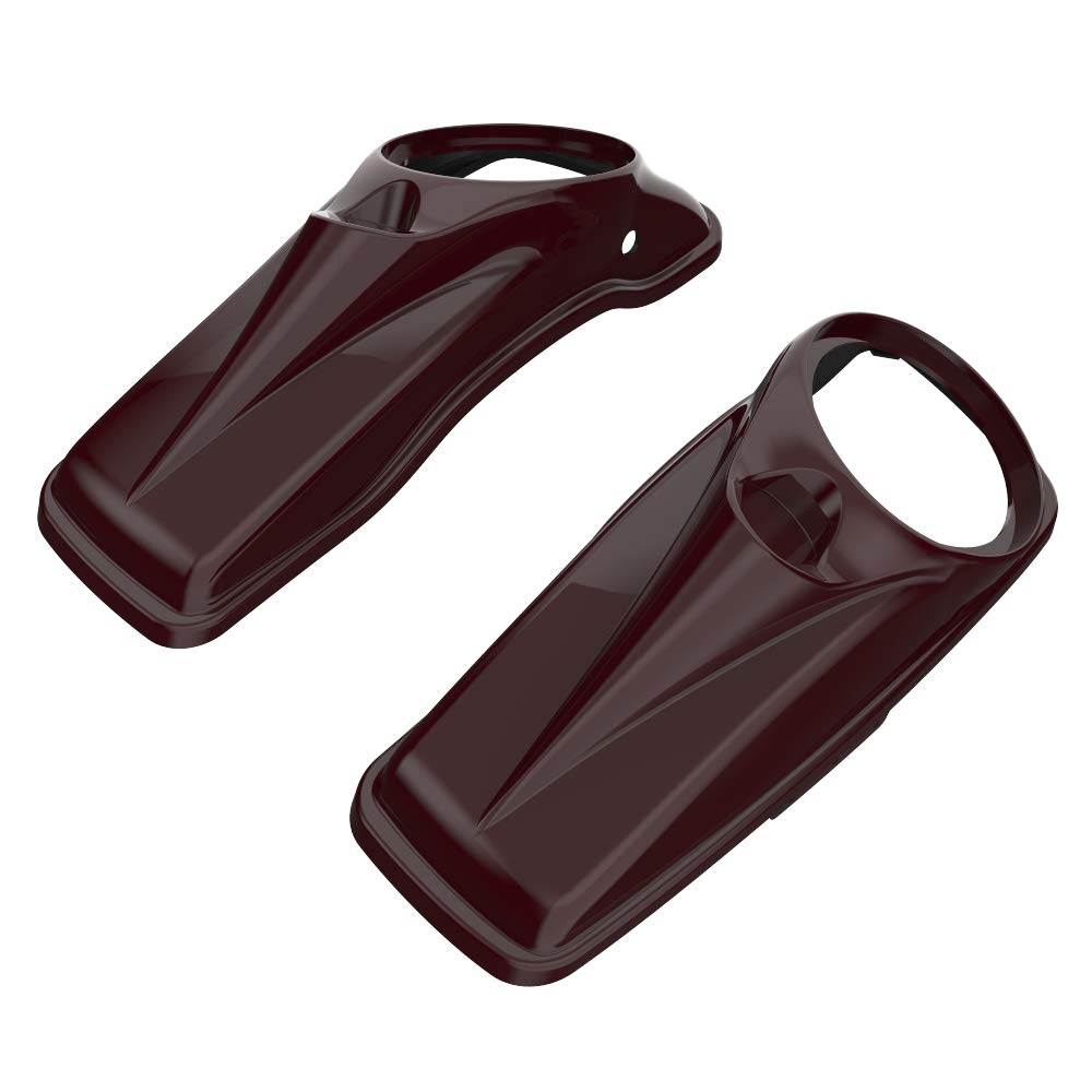 Moto Onfire Billiard Burgundy 8'' Harley Saddlebag Speaker Lids Fit for Harley Touring 2014+