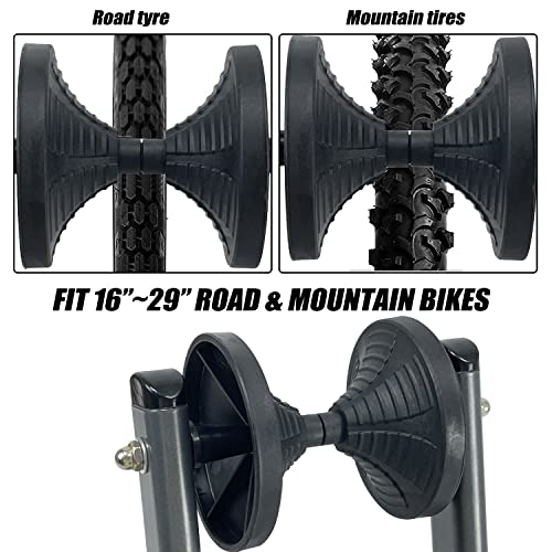 Sutekus Bike Floor Parking Rack Foldable Bicycle Stand Extendable Bike Stand Indoor Home Garage Cycling Storage Organizer #TOP4