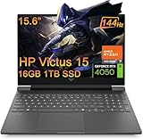 HP Victus 15 Gaming Laptop (15.6' FHD 144Hz, NVIDIA RTX 4050 6GB, AMD Ryzen 7 7445HS, 16GB DDR5 RAM, 512GB SSD, 6-Core ( Intel i7-13700H) ), Backlit KB, Ethernet, Webcam, Wi-Fi 6, Win 11 Home