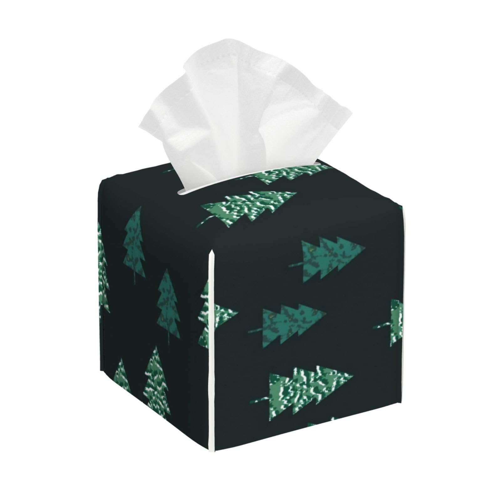 Xingfox As Pic Christmas Tree Green-1 Tissue Box Cover, Fashionable Decorative Storage Box, Suitable For Most Places