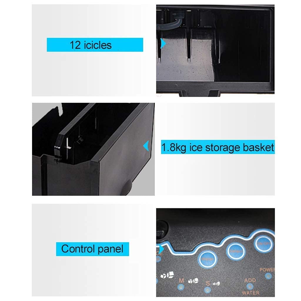 Ice Cube Maker Ice Maker With LED Display 2in1 Water Dispenser Built-In Ice Cube Maker Machine Counter Top Up To 25kgs 8-12 Min on Fridge.com - View 5