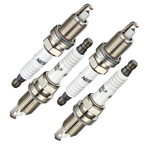Image of BDFHYK Set of 4 Iridium Spark Plug Compatible with CL EL Integra 200 Sebring Avenger Caliber Journey Accord Civic Odyssey Compass Soul Spectra B2600 240SX, Engine Replacement for XP985 9203 2477