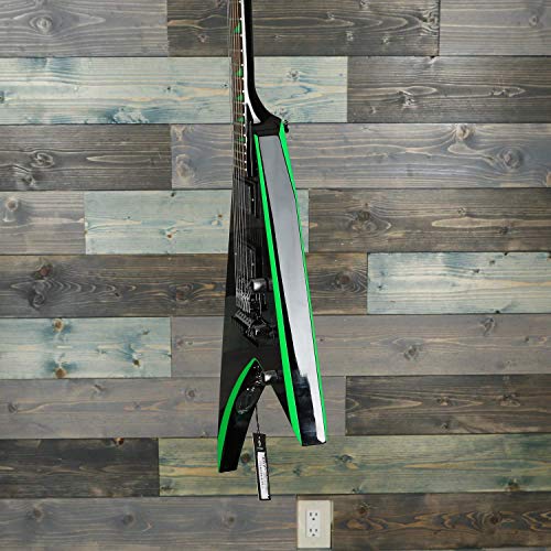 Jackson X Series Rhoads Rrx24 Electric Guitar Black With Neon Green Bevels #TOP6