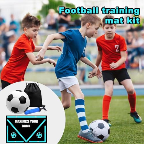 Estera de entrenamiento de fútbol para mejorar el control de balón en casa 6