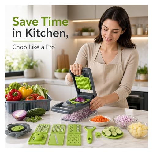 Multi-cortador de verduras 16 en 1 para cocina miniatura 3