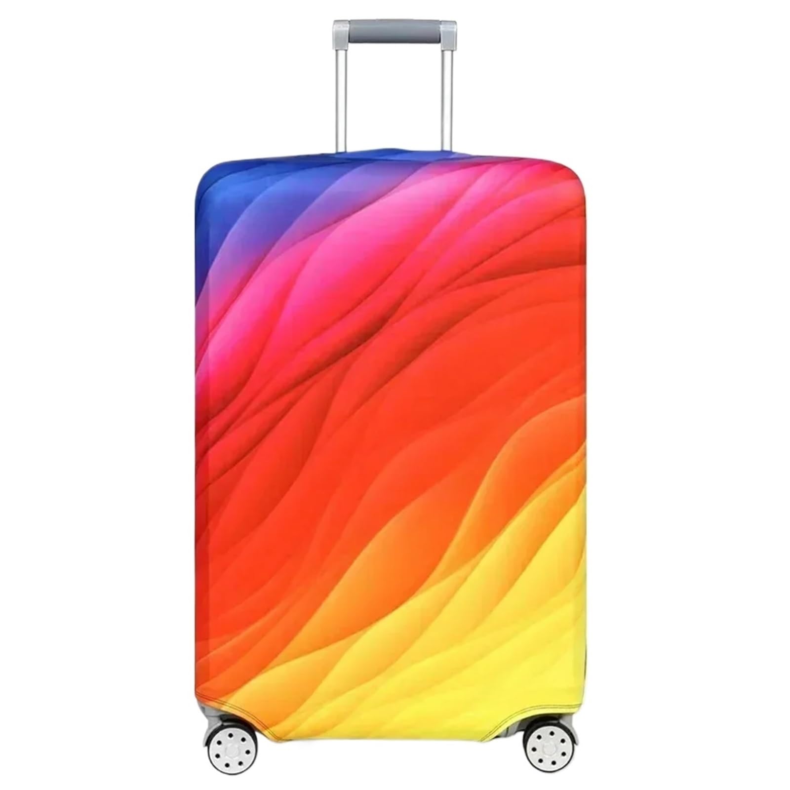 2 pezzi copertura bagagli vano tessuto elasticizzato valigia protezione bagaglio antipolvere per Esterno(Colorful quicksand,L)