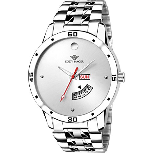 Eddy Hager Quartz Movement Analogue White Dial Men's Watch - EH-210-WH