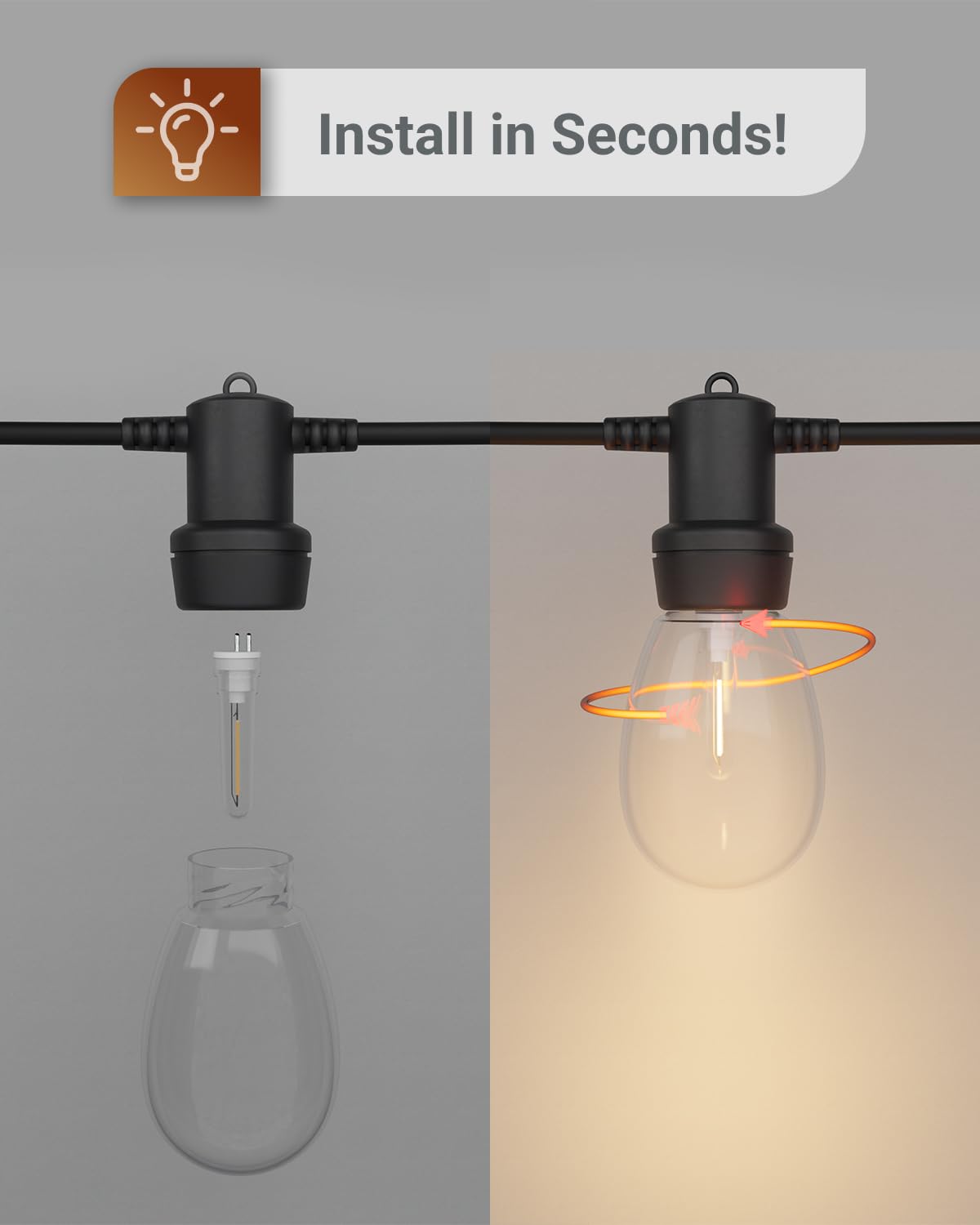 Led Line Light S14S 50CM, 1100Lm 12W Replaces 90W Light Bulb LED Lamp