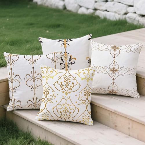 Housse Coussin 60x60cm Stripes Effet Lin | Finition Premium Double Face