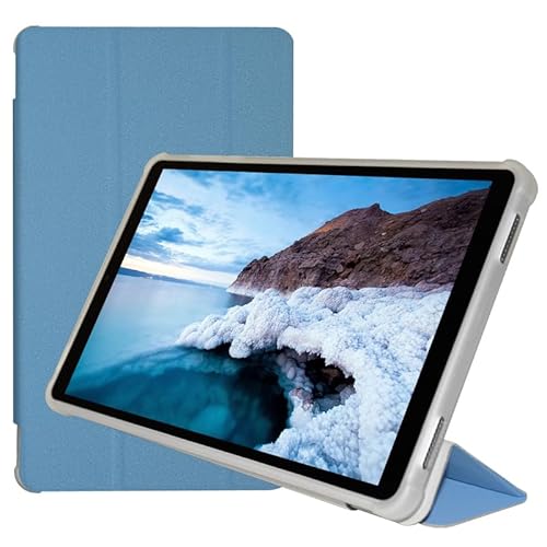 Haofun Funda para ALLDOCUBE iPlay 60 Mini, Cover PU Protector con Soporte Multiángulo, Ultra Delgada Anti-Caída Case Carcasa con Auto Despertador/Sueño, Azul