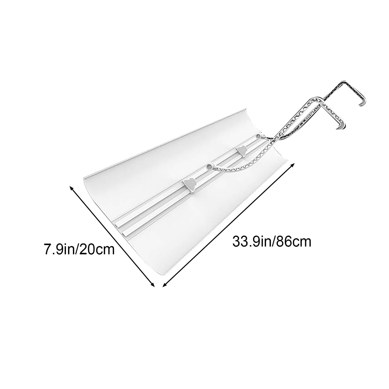 Deflettore Condizionatore Universale, Deflettore Per Condizionatore Universal, Anti-soffiaggio Diretto, Facile da Installare, per Camera da Letto, Ufficio(33.9in/86cm)