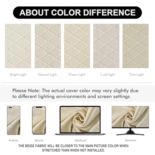 Image of Genina Waterproof Seat Covers for Dining Room Chair Cushion Covers Set of 4 | Jacquard Removable Machine Washable Kitchen Chair Seat Slipcovers,Pet Hair And Stain Protection,Stretch Chair Protector