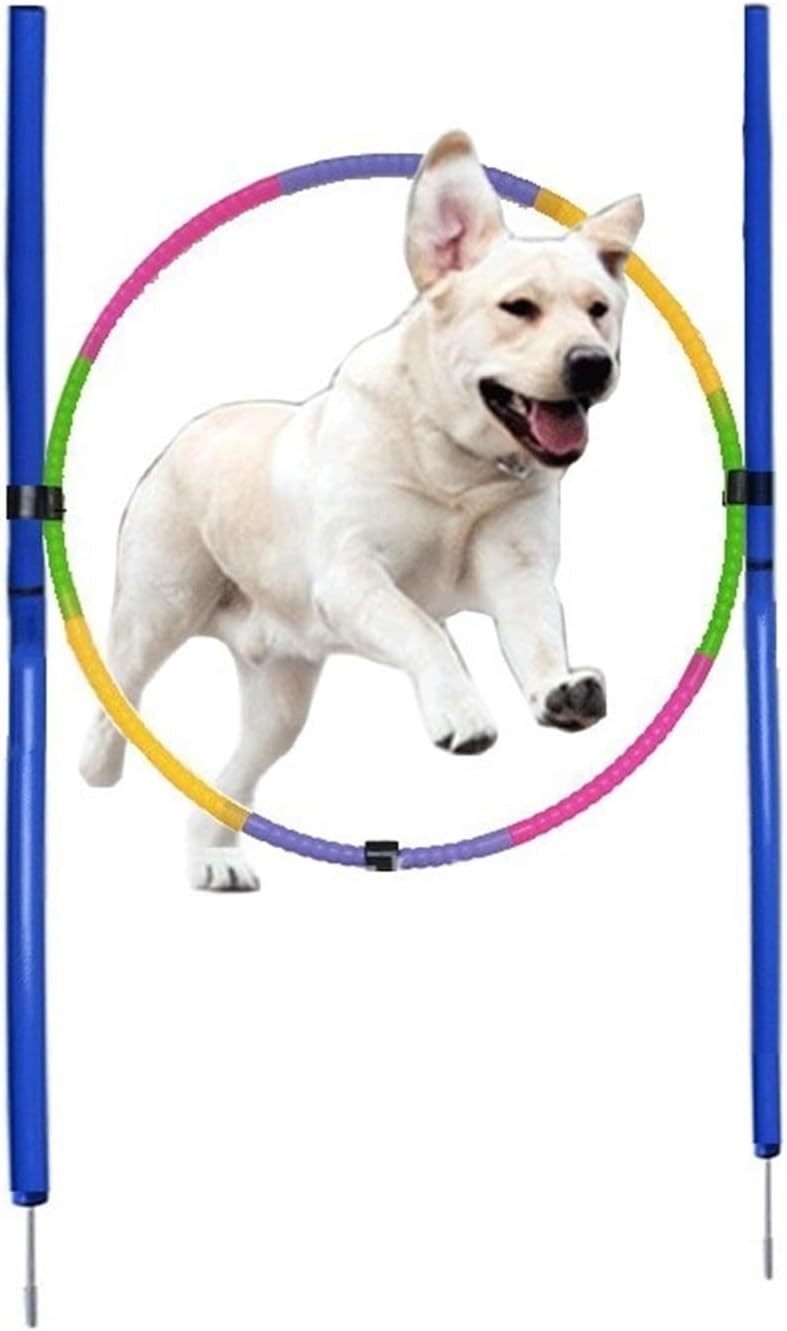 Pet Dog Agility Training Pet Obstacle Training Jumping Hurdles Bars Jumping Pole Tied Around Training Pet Supplies