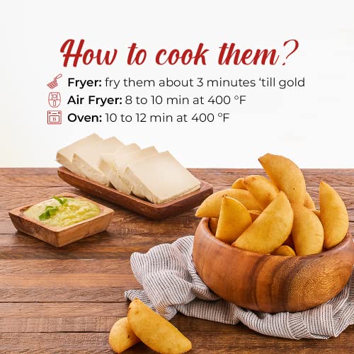 DELE FOODS Cheese Mini Empanada, Delicious Cheese Appetizer, Pre cooked Ready to Heat, Gluten-Free snack, Frozen Appetizers & Snacks (24 Units x Pack) - Thumbnail 3