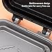 TOPINCN Dual Sided Non Stick Coating Flip Grill Pan, Sandwiches Maker Pan Press, All in One Culinary Solution for Breakfast