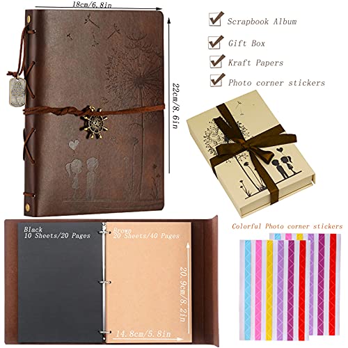 ZEEYUAN Album Foto, Memory Scrapbook Dente di