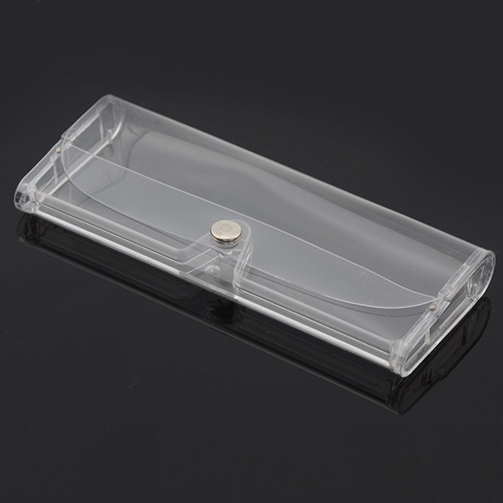 QERPON Clear Glasses Holder Stylish Eye Glasses Soft for Case Box Portable Protector Holder