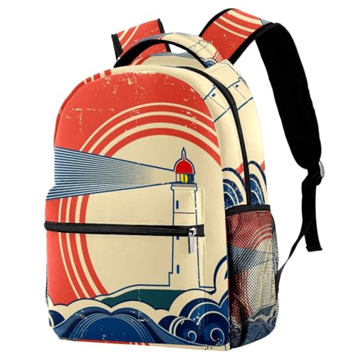 Sac à dos multicolore d'école et voyage pour adolescents filles et garçons