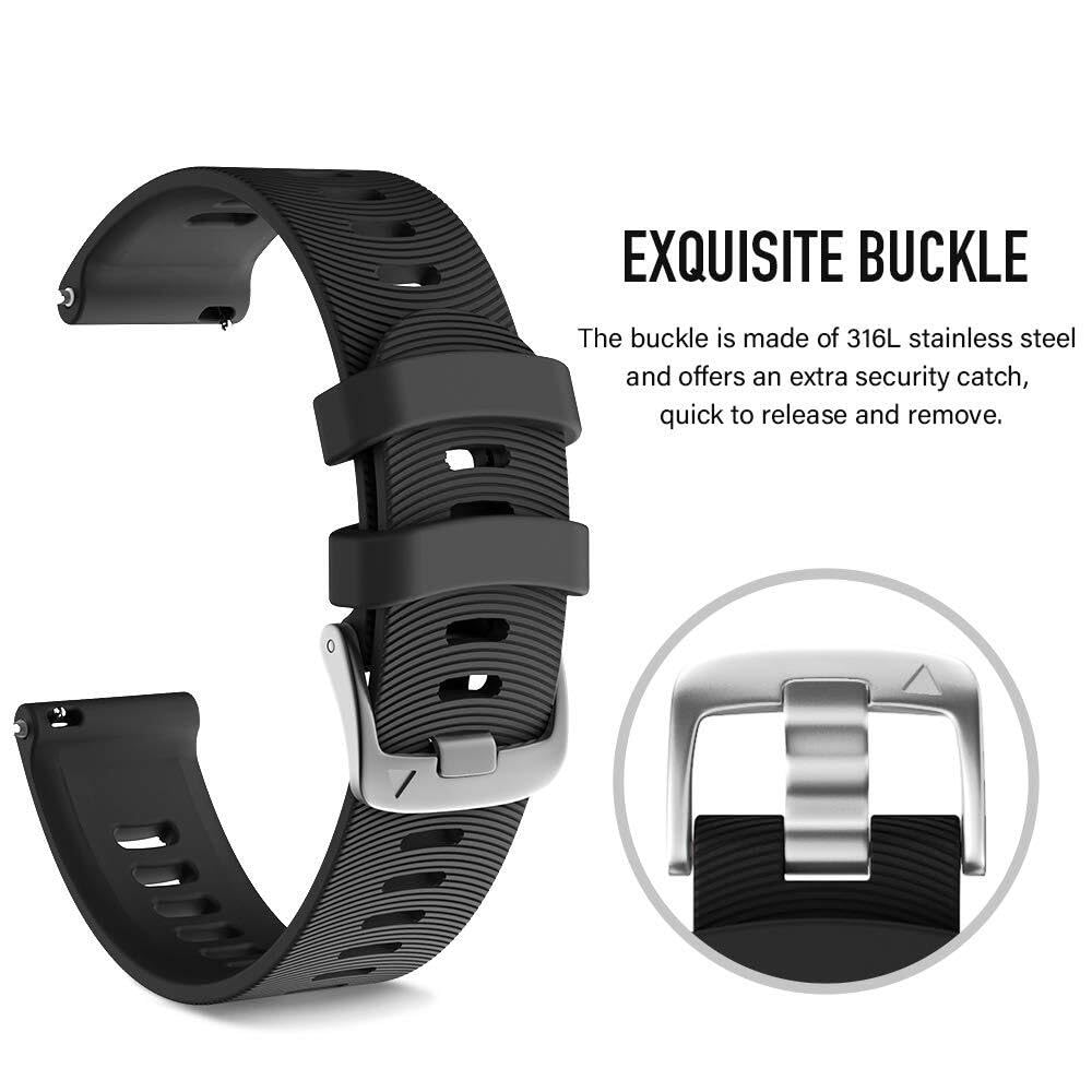 Band de Montre de Remplacement en Silicone à libération Rapide de 20 mm