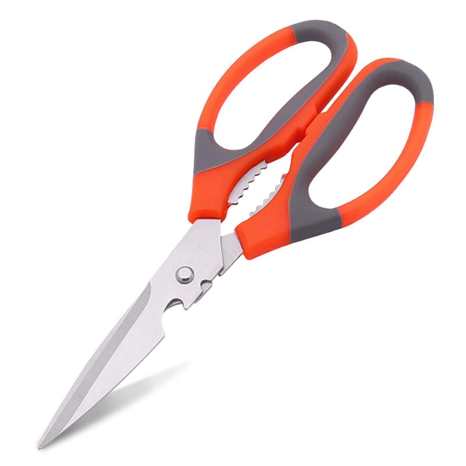 Gthtuhfd Red/Black Professional Kitchen Scissors,Kitchen Stainless Steel Scissors, And Chicken/Barbecue Scissors, Medium Household Scissors
