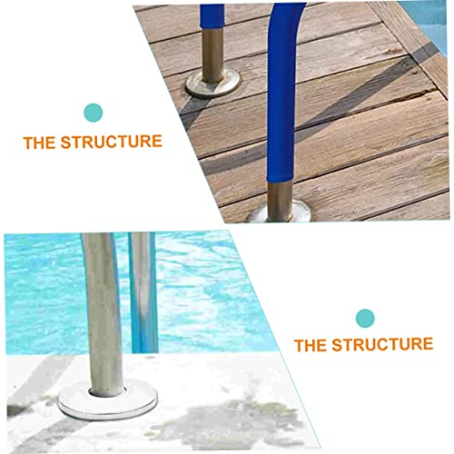 Placas de cubierta para escalera de piscina de acero inoxidable miniatura 2