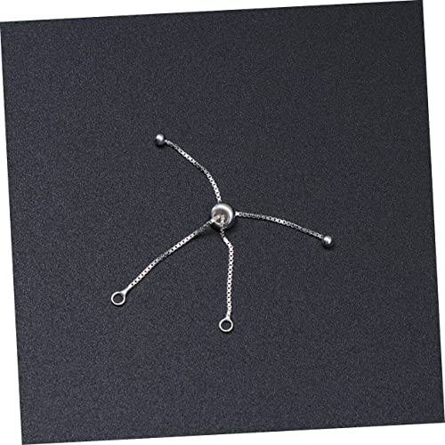 Chaîne d'extension en argent sterling 925 réglable pour collier