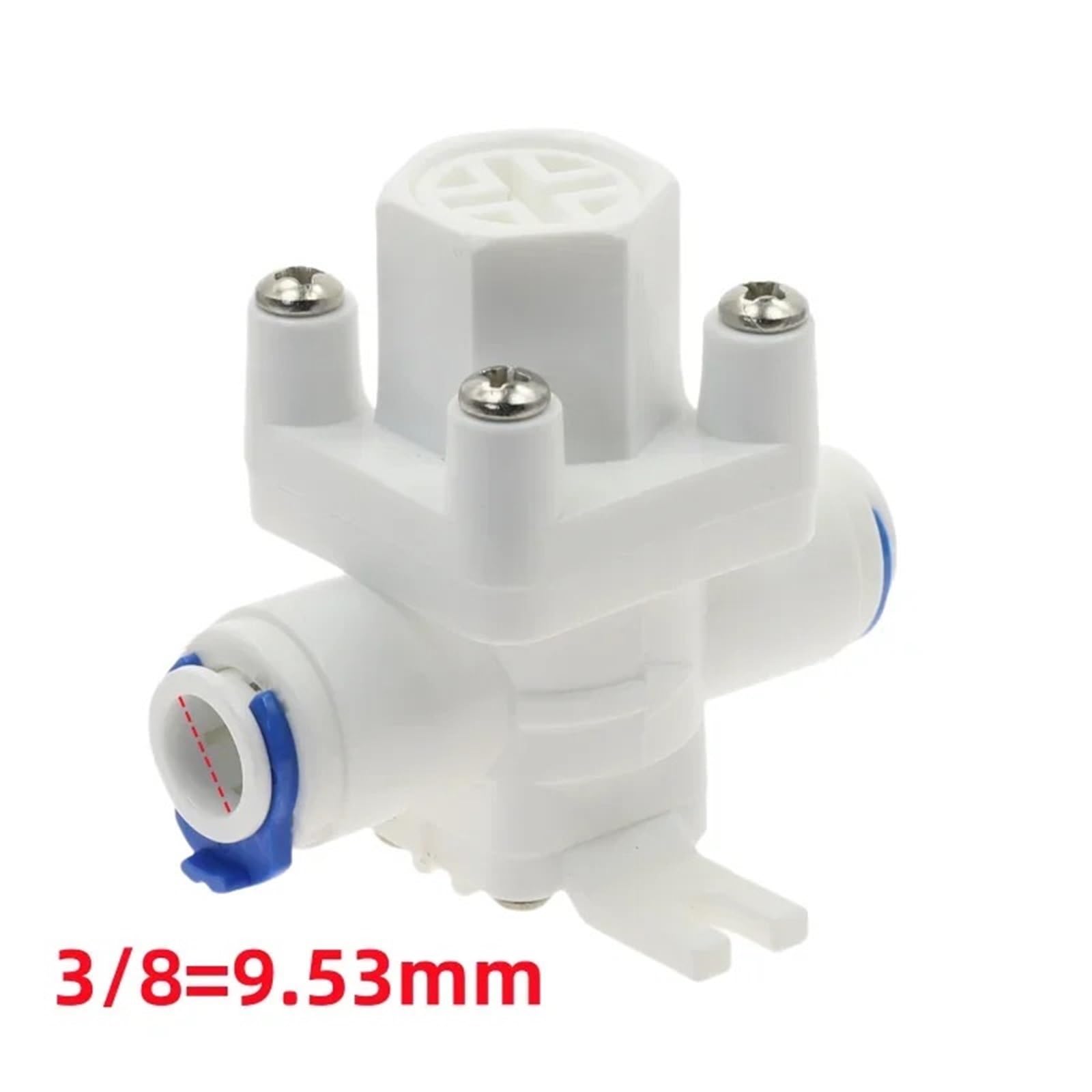 1 válvula de alivio de presión de agua, regulador reductor hembra de 1/2 pulgada, manguera de 1/4 3/8 de diámetro exterior, conexión rápida, sistema de ósmosis inversa RO(Style C Thread 1I2 (19mm))