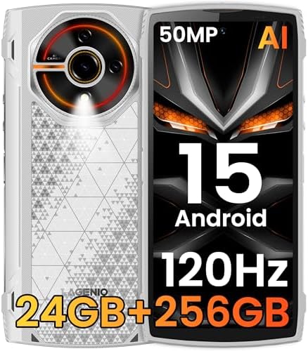 LAGENIO Panther 2 Pro Android 15 Rugged Smartphone, 24GB+256GB