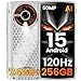 LAGENIO Panther2 Pro Móvil Resistente Android 15, 24GB RAM+256GB ROM/1TB Móvil Irrompible, 6.7" HD+ 120Hz, Cámara 50MP+2MP, 5150mAh Batería, 4G Dual SIM/NFC/GPS/OTG/Face ID/IP68/IP69K - Blanco