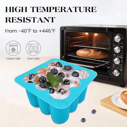 Image of MoldBerry Silicone Zig Zag Square Bento Cake Pan - Non-Stick & Reusable Baking Mold for Mini Cakes, Brownies, Desserts - Flexible, Heat-Resistant Tray - Easy Release - Pack of 1