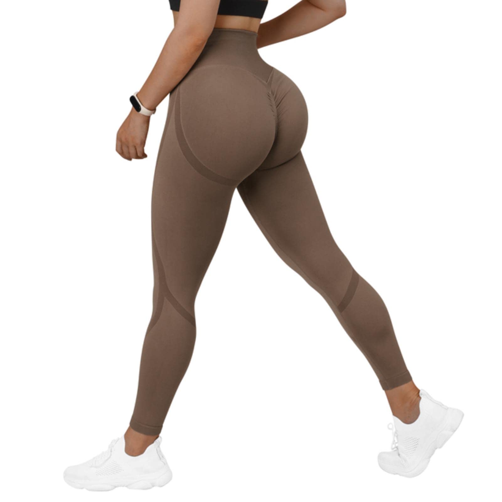 HANFBIO Leggings Senza Cuciture A Vita Alta Donne Push Up Leggings Sport Donne Fitness Running Yoga Pantaloni Energia Leggings Elastici Per Il Fitness