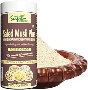 The Super Organic Safed Musli Plus Ashwagandha + Gokhru + Shatavari + Kaunch Powder - 100 gm