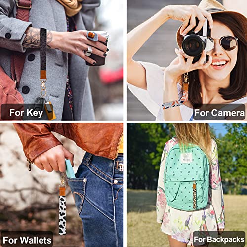 Timideer Wrist Lanyard For Keys, Wristlet Strap Keychain For Women Men Short Lanyard For Car Keys Wallet, Cell Phone, Camera (Grey Leopard Print) #TOP5